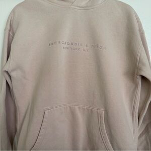 Abercrombie & Fitch NY Pale Pink Sweatshirt Hoodie Womens Size XS